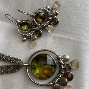 Lia Sophia Vintage set. Necklace, earrings, bracelet.